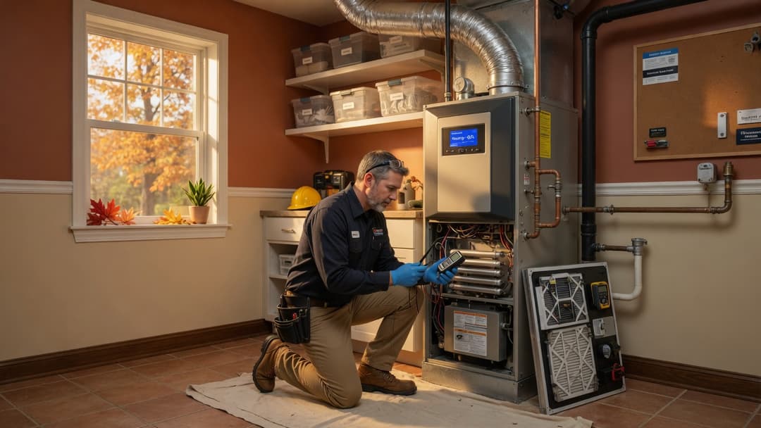 Furnace & Humidifier Install — Maple Fork Farmhouse